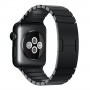 Браслет блочный из нержавеющей стали для Apple Watch 38/40 мм, чёрный цвет