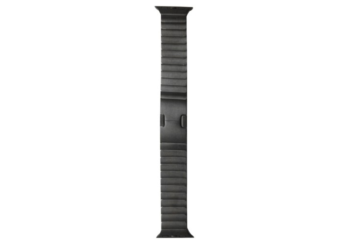 Браслет блочный из нержавеющей стали для Apple Watch 42/44 мм, чёрный цвет