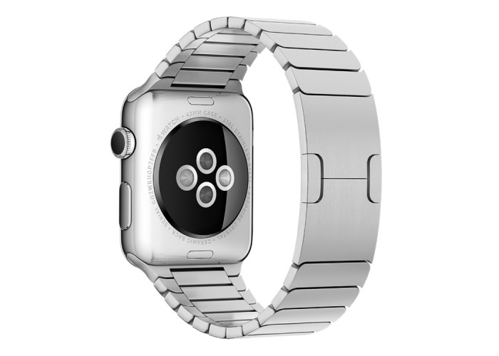 Браслет блочный из нержавеющей стали для Apple Watch 42/44 мм, серебристый цвет