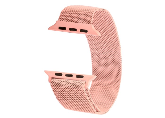 Браслет миланский сетчатый для Apple Watch 42/44 мм, розовый цвет