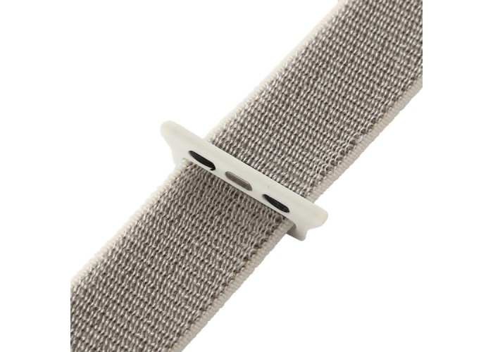 Ремешок из нейлона с застёжкой-липучкой для Apple Watch 38/40 мм, бежевый цвет