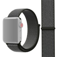 Ремешок из нейлона с застёжкой-липучкой для Apple Watch 42/44 мм, тёмно-серый цвет