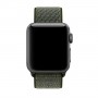Ремешок из нейлона с застёжкой-липучкой для Apple Watch 38/40 мм, тёмно-зелёный цвет