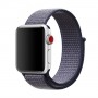 Ремешок из нейлона с застёжкой-липучкой для Apple Watch 42/44 мм, серо-синий цвет