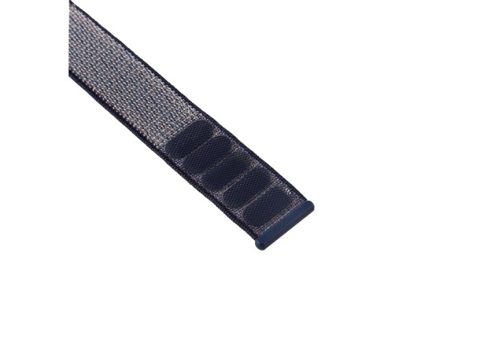 Ремешок из нейлона с застёжкой-липучкой для Apple Watch 42/44 мм, серо-синий цвет