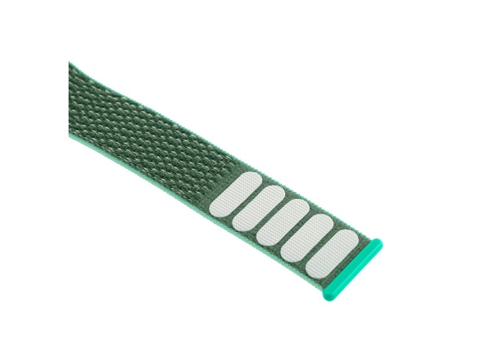 Ремешок из нейлона с застёжкой-липучкой для Apple Watch 38/40 мм, зелёный цвет