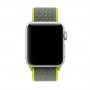 Ремешок из нейлона с застёжкой-липучкой для Apple Watch 38/40 мм, салатовый цвет