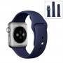 Ремешок спортивный для Apple Watch 38/40 мм, тёмно-синий цвет