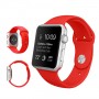 Ремешок спортивный для Apple Watch 38/40 мм, красный цвет