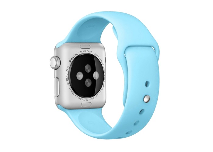 Ремешок спортивный для Apple Watch 38/40 мм, голубой цвет