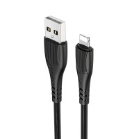 Кабель Borofone BX37 USB-A/Lightning 2.4A (1 м), чёрный цвет