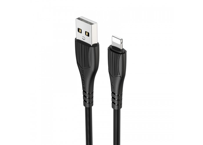 Кабель Borofone BX37 USB-A/Lightning 2.4A (1 м), чёрный цвет