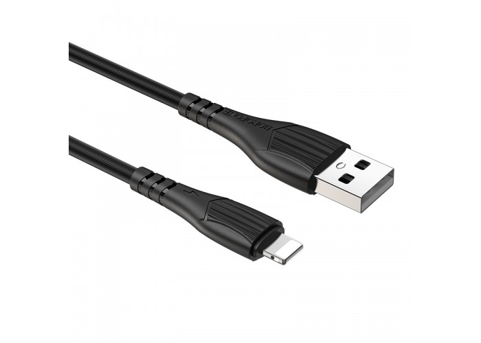 Кабель Borofone BX37 USB-A/Lightning 2.4A (1 м), чёрный цвет
