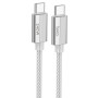 Кабель Hoco U134 USB-C/USB-C 240W (1,8 м), серый цвет