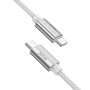 Кабель Hoco U134 USB-C/USB-C 240W (1,8 м), серый цвет