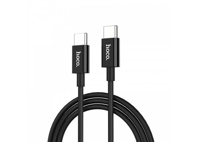 Кабель Hoco X23 USB-C/USB-C 3A (1 м), чёрный цвет