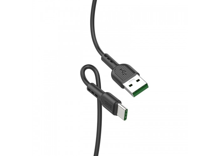 Кабель Hoco X33 USB-A/USB-C 5A (1 м), чёрный цвет