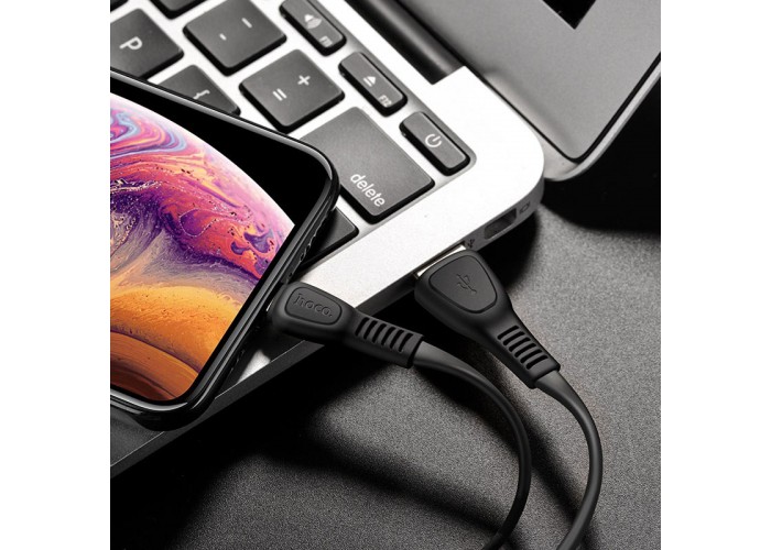 Кабель Hoco X40 USB-A/Lightning 2.4A (1 м), чёрный цвет