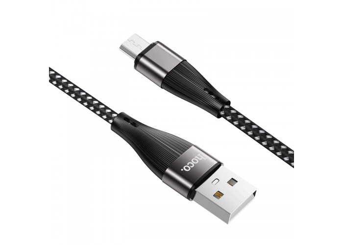 Кабель Hoco X57 USB-A/MicroUSB 2.4A (1 м), чёрный цвет