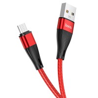 Кабель Hoco X57 USB-A/MicroUSB 2.4A (1 м), красный цвет