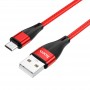 Кабель Hoco X57 USB-A/MicroUSB 2.4A (1 м), красный цвет