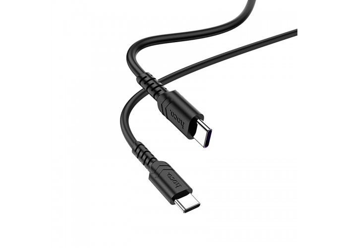Кабель Hoco X62 USB-C/USB-C PD 100W (1.5 м), чёрный цвет