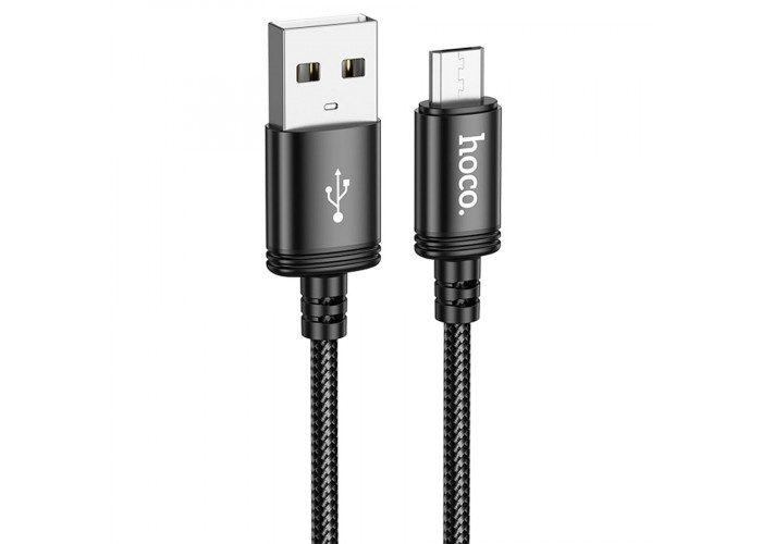 Кабель Hoco X89 USB-A/MicroUSB 2.4A (1 м), чёрный цвет