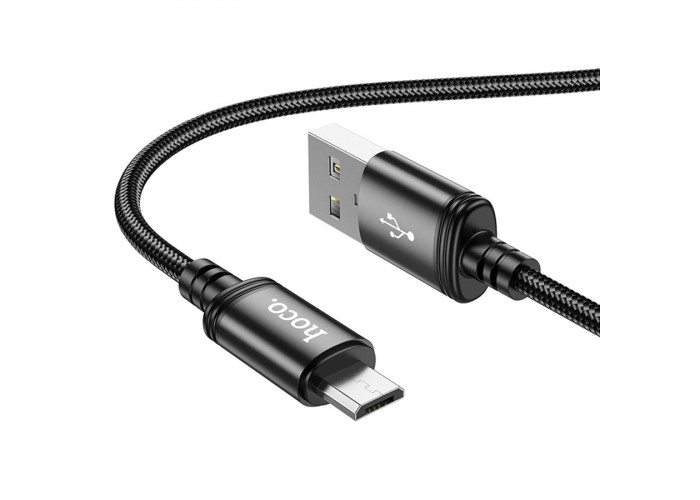 Кабель Hoco X89 USB-A/MicroUSB 2.4A (1 м), чёрный цвет