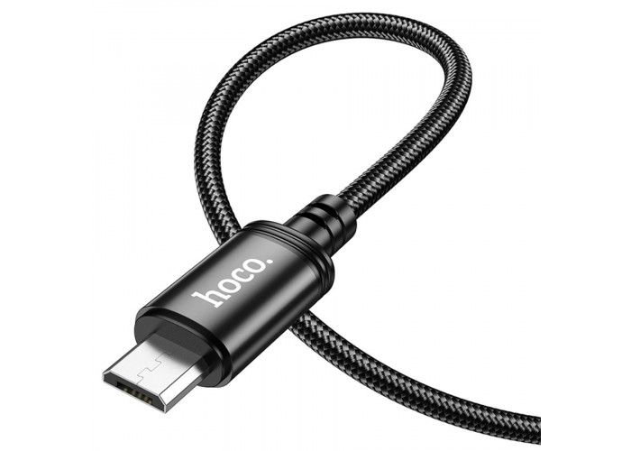 Кабель Hoco X89 USB-A/MicroUSB 2.4A (1 м), чёрный цвет