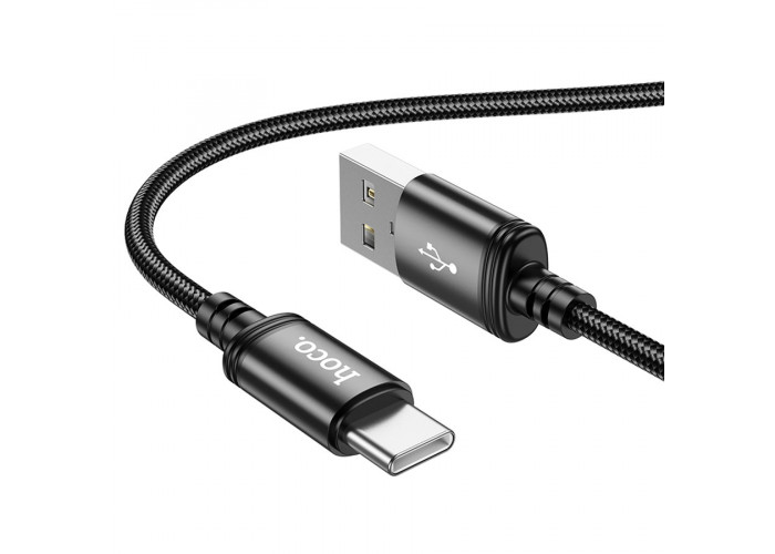 Кабель Hoco X89 USB-A/Type-C 3A (1 м), чёрный цвет