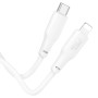 Кабель Hoco X93 Type-C/Lightning PD 20W (1 м), белый цвет