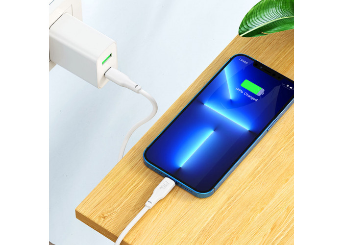 Кабель Hoco X93 Type-C/Lightning PD 20W (1 м), белый цвет