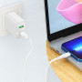 Кабель Hoco X93 Type-C/Lightning PD 20W (1 м), белый цвет