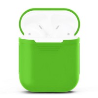 Чехол силиконовый для AirPods 1/2, салатовый цвет