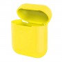 Чехол силиконовый для AirPods 1/2, жёлтый цвет
