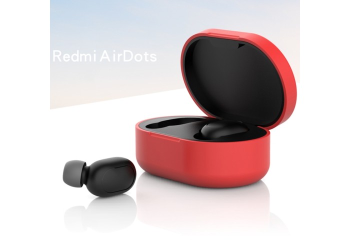 Чехол силиконовый для Redmi AirDots, красный цвет