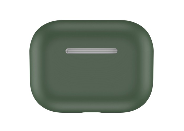 Чехол силиконовый для AirPods Pro, тёмно-зелёный цвет