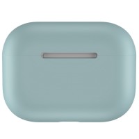 Чехол силиконовый для AirPods Pro, серо-зелёный цвет