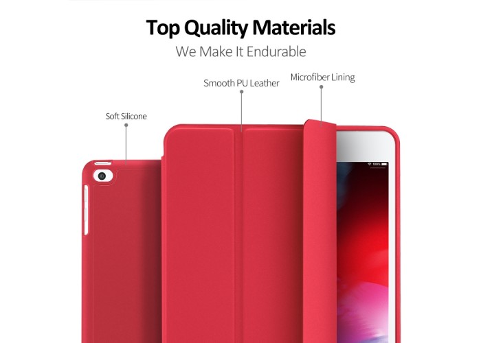 Чехол Dux Ducis Osom Series для iPad 2017/2018, красный цвет