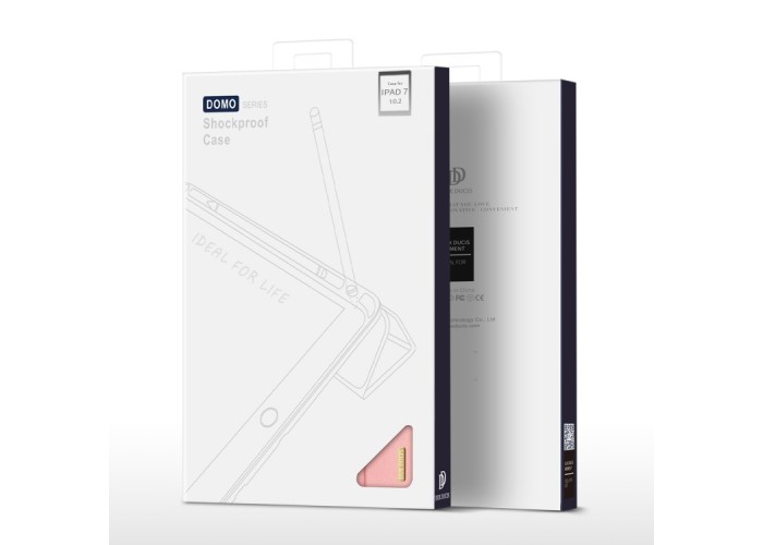 Чехол Dux Ducis Domo Series для iPad (2019) 10,2 дюйма, розовый цвет