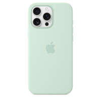 Чехол силиконовый Apple Silicone Case with MagSafe для iPhone 16 Pro Max, цвет аквамарин