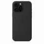 Чехол силиконовый Apple Silicone Case with MagSafe для iPhone 16 Pro Max, чёрный цвет