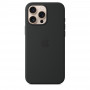 Чехол силиконовый Apple Silicone Case with MagSafe для iPhone 16 Pro Max, чёрный цвет