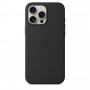 Чехол силиконовый Apple Silicone Case with MagSafe для iPhone 16 Pro Max, чёрный цвет