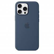 Чехол силиконовый Apple Silicone Case with MagSafe для iPhone 16 Pro Max, цвет «Деним»