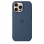 Чехол силиконовый Apple Silicone Case with MagSafe для iPhone 16 Pro Max, цвет «Деним»