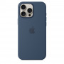 Чехол силиконовый Apple Silicone Case with MagSafe для iPhone 16 Pro Max, цвет «Деним»