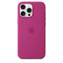 Чехол силиконовый Apple Silicone Case with MagSafe для iPhone 16 Pro Max, цвет фуксия