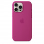 Чехол силиконовый Apple Silicone Case with MagSafe для iPhone 16 Pro Max, цвет фуксия