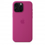 Чехол силиконовый Apple Silicone Case with MagSafe для iPhone 16 Pro Max, цвет фуксия